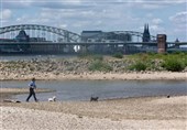 کاهش تولید صنعتی در آلمان با خشک شدن رودخانه راین