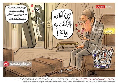 کاریکاتور/ سرقت بزرگ خاندان پهلوی از ایرانیان و توهم بازگشت فرح!