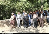 حضور امام جمعه زنجان در روستای لار برای بررسی مشکلات روستاییان + تصاویر