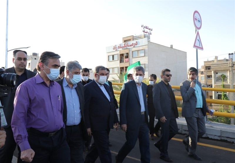 افتتاح تقاطع غیرهمسطح در شیراز