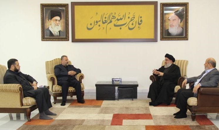 دیدار هیئت بلندپایه حماس با سید حسن نصرالله در بیروت