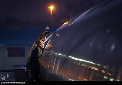 محمدباقر قالیباف رئیس مجلس شورای اسلامی در پایان سفر نظارتی هنگام ترک بوشهر به مقصد تهران