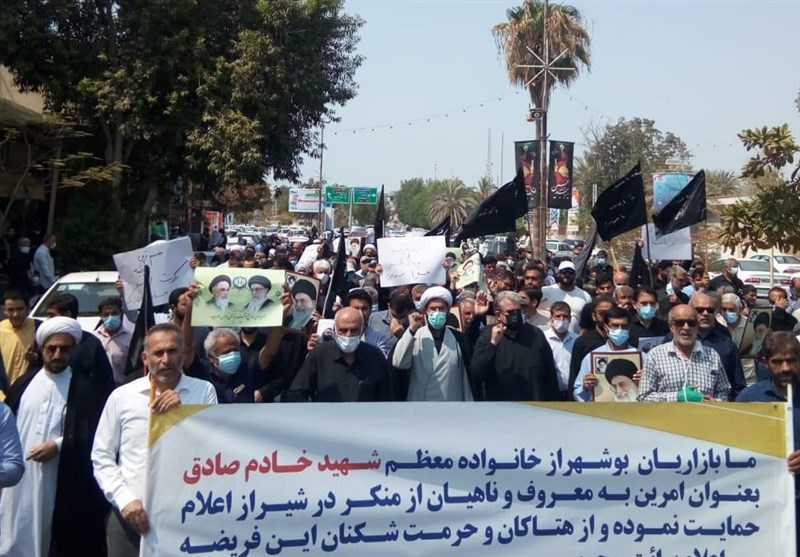 نمازگزاران بوشهری هتک حرمت به خانواده شهید &quot;خادم صادق&quot; را محکوم کردند