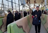 استقبال زائران اربعین از نزدیک‌ترین مرز به کربلا/ حضور انبوه زائران در مرز خسروی + فیلم