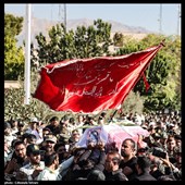 مراسم تشییع پیکر شهید امیر کیوان‌لو