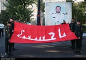 مراسم تشییع پیکر شهید امیر کیوان‌لو