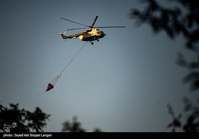 درخواست 2 فروند بالگرد برای اطفای آتش جنگل‌های گلستان