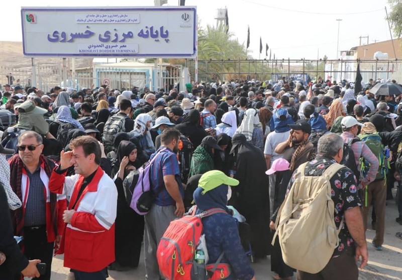 144 هزار زائر اربعین از طریق مرز خسروی به عتبات عالیات اعزام شدند
