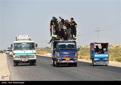 پیاده روی اربعین حسینی در منطقه سماوه عراق