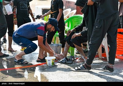 مسيرة الأربعين الحسيني في منطقة السماوة العراقية