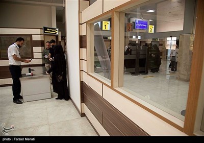 اعزام نخستین کاروان هوایی زوار کربلا از فرودگاه کرمانشاه