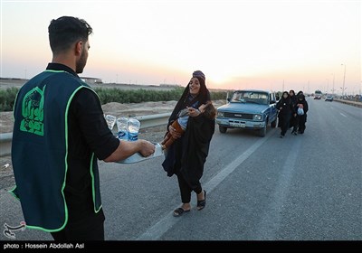 خدمت‌رسانی به زائران در مرز شلمچه