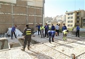 ساختمان ناایمن در خیابان اسدآبادی تخریب شد