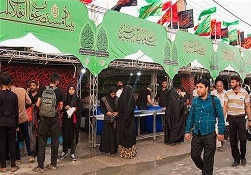 12 موکب اوقاف ایلام به زائران اربعین خدمت‌رسانی می‌کنند