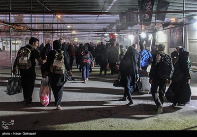 تردد زائران اربعین حسینی در مرز مهران