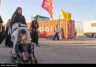 تردد زائران اربعین حسینی در مرز مهران