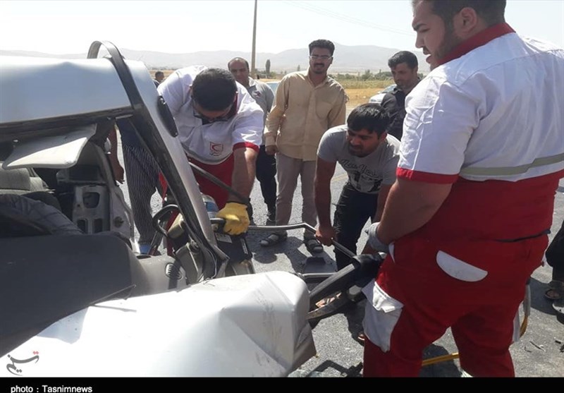 یک کشته و 10 مصدوم در پی واژگونی 2 خودرو حامل زائران اربعین در خوزستان