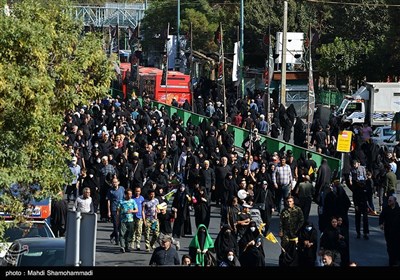  گزارش مردمی از مراسم جاماندگان اربعین در تهران 