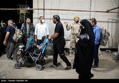 بازگشت زائران اربعین از مرز شلمچه