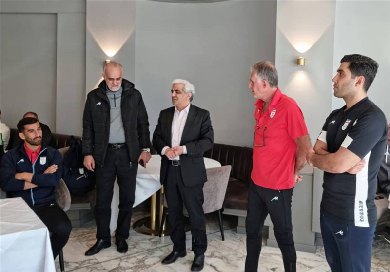 حضور سفیر ایران در اردوی اتریش تیم ملی فوتبال