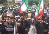 اعلام انزجار مردم خراسان شمالی از اغتشاشگران؛ مردم حامی پلیس شدند + فیلم