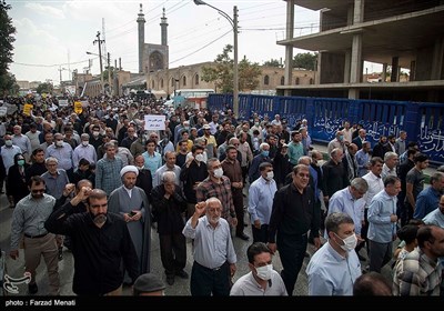 راهپیمائی مردم کرمانشاه در محکومیت اغتشاشات اخیر