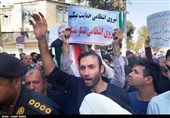 راهپیمایی مردم انقلابی قزوین علیه اغتشاشگران + تصاویر
