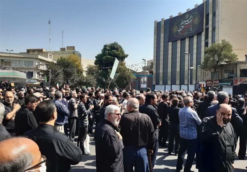 تجمع بزرگ امام حسنی‌ها در شهرری/ اعلام ‌انزجار مردم ‌از ‌اغتشاشگران‌