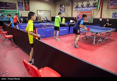 اردوی مشترک تیم ملی پینگ پنگ ایران و عراق در کرمانشاه