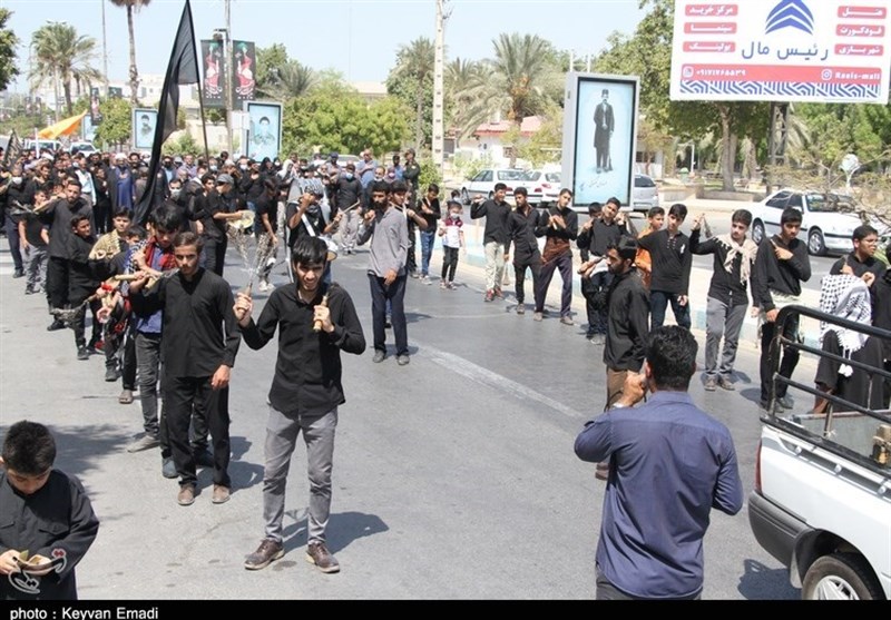 عزاداری بوشهری‌‌ها در سوگ شهادت ثامن‌الحجج+تصویر