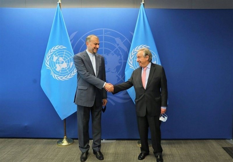 دیدار امیرعبداللهیان و دبیرکل سازمان ملل