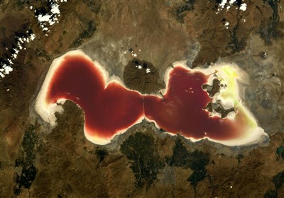  تنها یک پنجم از "دریاچه ارومیه" باقی مانده است! + تصویر ماهواره‌ای 
