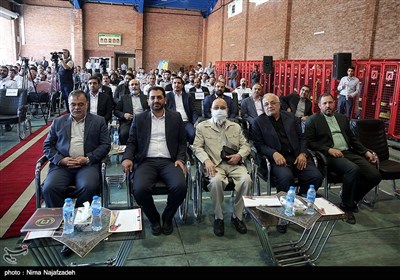مراسم رژه ناوگان خودرویی آتشنشانی مشهد- عکس استانها تسنیم