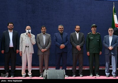 مراسم رژه ناوگان خودرویی آتشنشانی مشهد- عکس استانها تسنیم