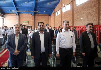 مراسم رژه ناوگان خودرویی آتشنشانی مشهد- عکس استانها تسنیم