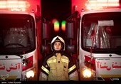 آتش‌نشانان زن در آئین گرامیداشت روز آتش‌نشان