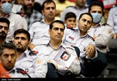 آئین گرامیداشت روز آتش نشان در سالن 12 هزار نفری ورزشگاه آزادی تهران 
