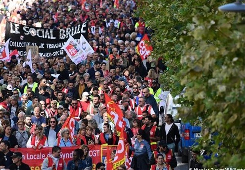 تظاهرات گسترده علیه گرانی و طرح اصلاح بازنشستگی دولت ماکرون در سراسر فرانسه