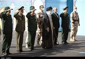 حضور رهبر معظم انقلاب در مراسم دانش‌آموختگی دانشگاه‌های افسری نیروهای مسلح