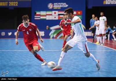 فوز المنتخب الإيراني لكرة الصالات على نظيره اللبناني