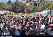 وداع باشکوه مردم لرستان با شهید مدافع امنیت/ پیکر شهید عبدالهی در زادگاهش آرام گرفت+ فیلم و تصاویر