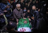 وداع با پیکر شهید مدافع امنیت پوریا احمدی