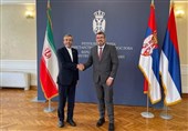 دیدار و گفتگوی باقری و رئیس پارلمان صربستان