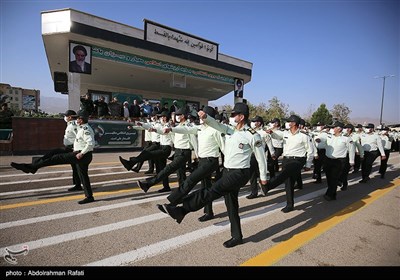 مراسم صبحگاه مشترک نیروهای نظامی و انتظامی استان همدان