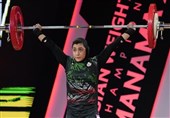 وزنه‌برداری قهرمانی آسیا| مقام پنجمی فاطمه کشاورز در یک‌ضرب