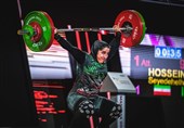 وزنه‌برداری قهرمانی جهان| رکوردشکنی الهام حسینی و عنوان پنجمی در گروه B دسته 81 کیلوگرم