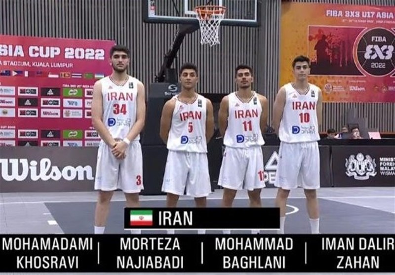 بسکتبال سه نفره زیر 17 سال کاپ آسیا| یک برد و یک باخت پسران ایران در مرحله مقدماتی