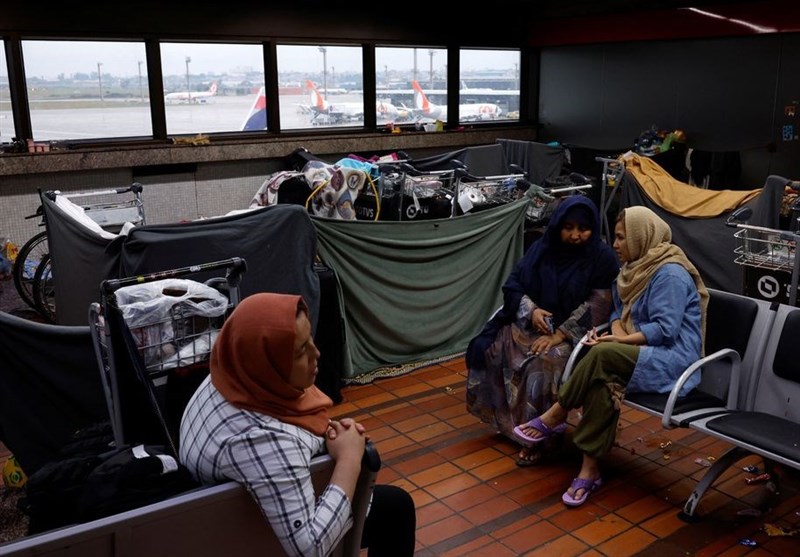 وضعیت اسف‌بار افغان‌ها در فرودگاه برزیل