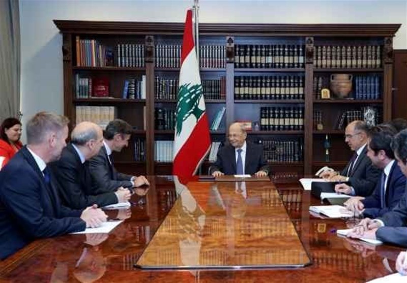 دیدار هیئت شرکت توتال با میشل عون و اعلام آمادگی برای استخراج گاز لبنان