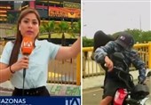 سرقت نافرجام از گزارشگر تلویزیونی در آستانه فینال لیبرتادورس + فیلم
